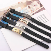 Music Voice QR Code Customizable Personalized Rubber Strap Bracelet