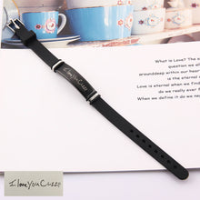 Handwritten Fingerprint Personalized Rubber Strap Bracelet