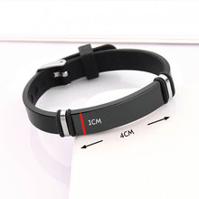 Handwritten Fingerprint Personalized Rubber Strap Bracelet