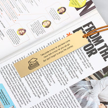 Customized unique graduation gift, personalized fingerprint handwritten bar bookmark