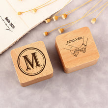 Solid Wooden Jewelry Ring Storage Box