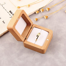 Solid Wooden Jewelry Ring Storage Box