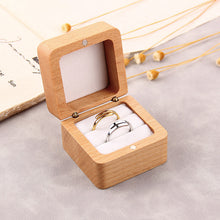 Solid Wooden Jewelry Ring Storage Box