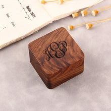 Personalized Ring Bearer Box, Engagement Wooden Ring Holder
