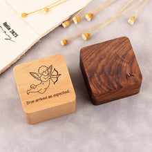 Personalized Ring Bearer Box, Engagement Wooden Ring Holder