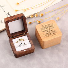 Personalized Ring Bearer Box, Engagement Wooden Ring Holder