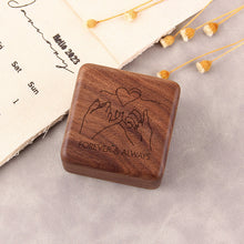 Personalization Wooden Ring Box for Wedding Ceremony