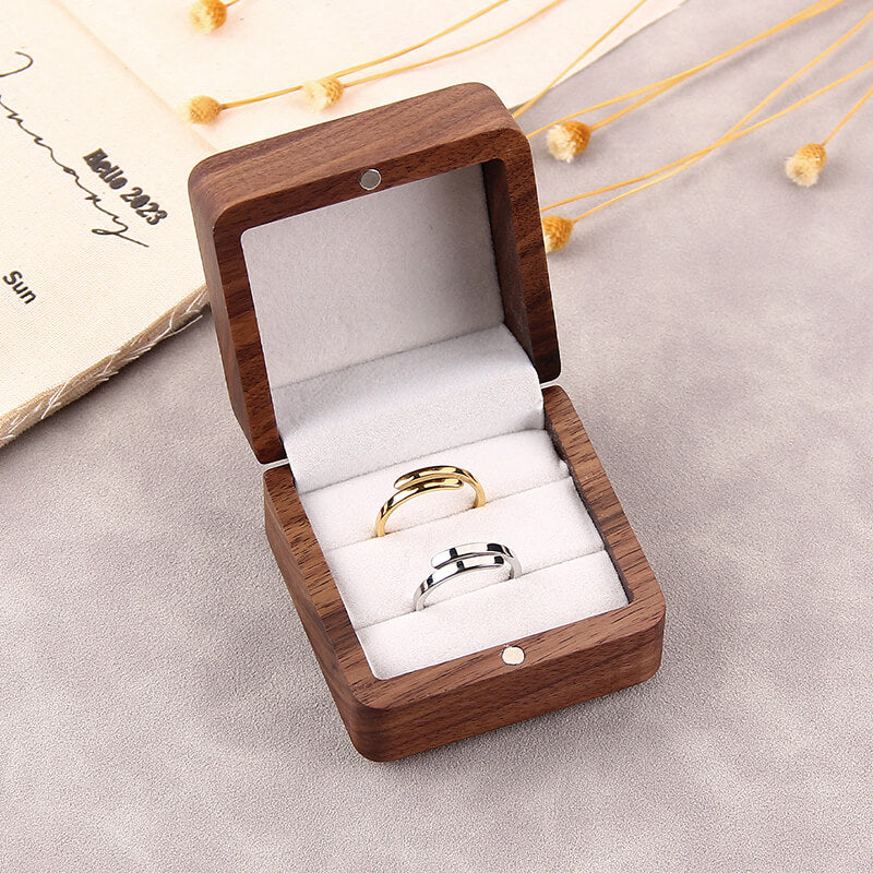 Personalization Wooden Ring Box for Wedding Ceremony