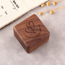 Personalization Wooden Ring Box for Wedding Ceremony