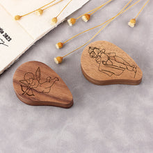 Heart Shape Solid Wooden Personalized Ring Box for Wedding Ceremony