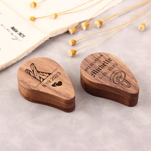 Heart Shape Solid Wooden Personalized Ring Box for Wedding Ceremony