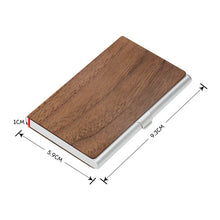 Personalized Wood Business Card Case, Unique personalized business card holder