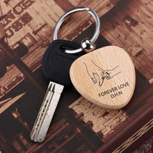 Personalized Wooden Keychain, Longitude Latitude Coordinates Keychain