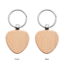 Personalized Wooden Keychain, Longitude Latitude Coordinates Keychain