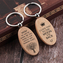 Wooden Keyring Engraved With Photo or Any Text, Personalized Wooden Keychain