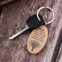 Wooden Keyring Engraved With Photo or Any Text, Personalized Wooden Keychain