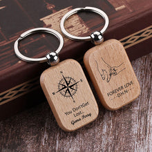 Personalized Wood Keychain,Custom Wooden Keychain