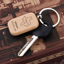Personalized Wood Keychain,Custom Wooden Keychain