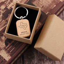 Personalized Wood Keychain,Custom Wooden Keychain