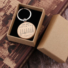 Personalized Special date Keychain, Custom Key Ring, Custom Handwriting Gift