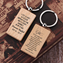 Engraved Picture Keyring, Custom Text Keychain