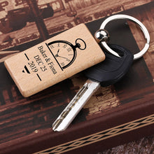 Engraved Picture Keyring, Custom Text Keychain