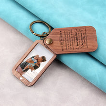 Personalized Wooden Photo keychain, Photo on Wood Keychain