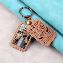 Personalized Wooden Photo keychain, Photo on Wood Keychain