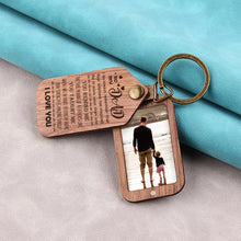 Personalized Wooden Photo keychain, Photo on Wood Keychain