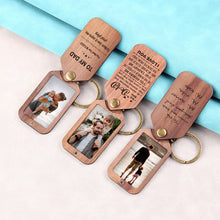 Personalized Wooden Photo keychain, Photo on Wood Keychain