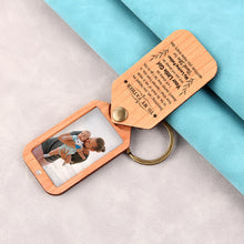 Personalized Wooden Photo keychain, Photo on Wood Keychain