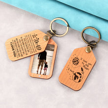 Personalized Wooden Photo keychain, Photo on Wood Keychain