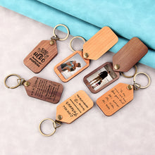 Personalized Wooden Photo keychain, Photo on Wood Keychain