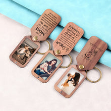 Customizable Wooden Keychain, personalized Wooden Photo Keyring