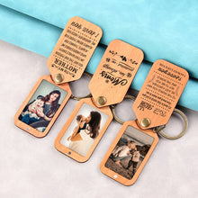 Customizable Wooden Keychain, personalized Wooden Photo Keyring