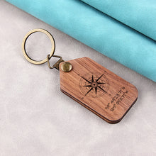 Adventure Calling Wooden Photo Personalized Keychain