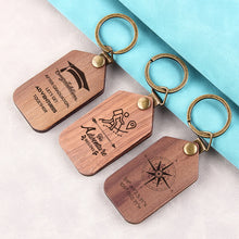 Adventure Calling Wooden Photo Personalized Keychain