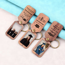 Custom Photo Wooden Keychain, Unique Gift For Graduation