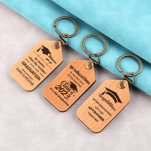 Custom Photo Wooden Keychain, Unique Gift For Graduation