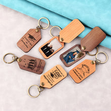 Custom Photo Wooden Keychain, Unique Gift For Graduation