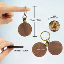 Adventure Calling Wooden Photo Personalized Keychain