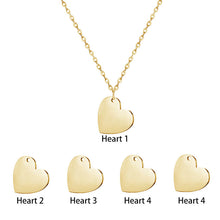 Tiny Initial Heart Necklace Gold Custom Name Necklaces Personalized Jewelry Gift