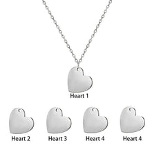 Tiny Initial Heart Necklace Gold Custom Name Necklaces Personalized Jewelry Gift