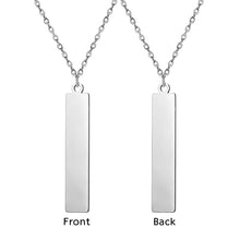 Custom Bar Necklace with Birthstone Personalized Jewelry for Family Birthday Gift