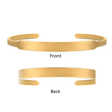 Engraved Cuff Bangle, Actual Fingerprint Handwriting Bracelet