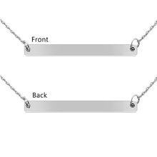Custom Name Necklace Engraved Personalized Jewelry Bar Necklace Gift for Women