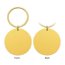 Disc Keychain with Birthstone Custom Photo Text Keyring for New Mom, Kid, Family