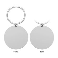 Disc Keychain with Birthstone Custom Photo Text Keyring for New Mom, Kid, Family