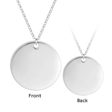 Round Pendant Necklace Custom Photo Necklace Personalized Gift for Friend Family