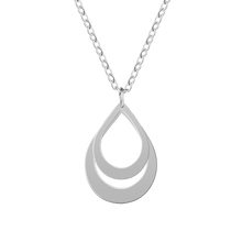 Custom Necklace Personalized Name Drop Engraving Necklace Mother's Day Gift